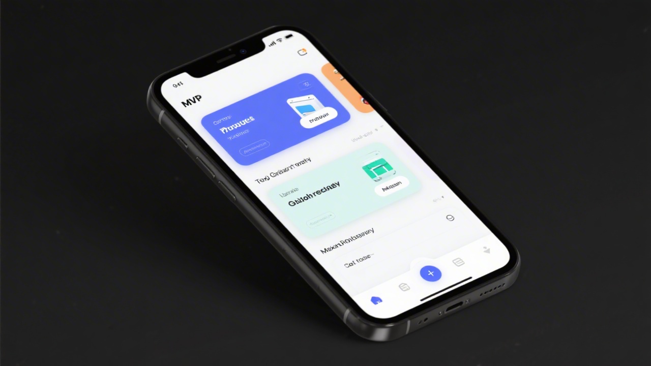 Mobile-friendly layout preview on smartphone, showing responsive card layout and simple navigation suitable for MVP product access